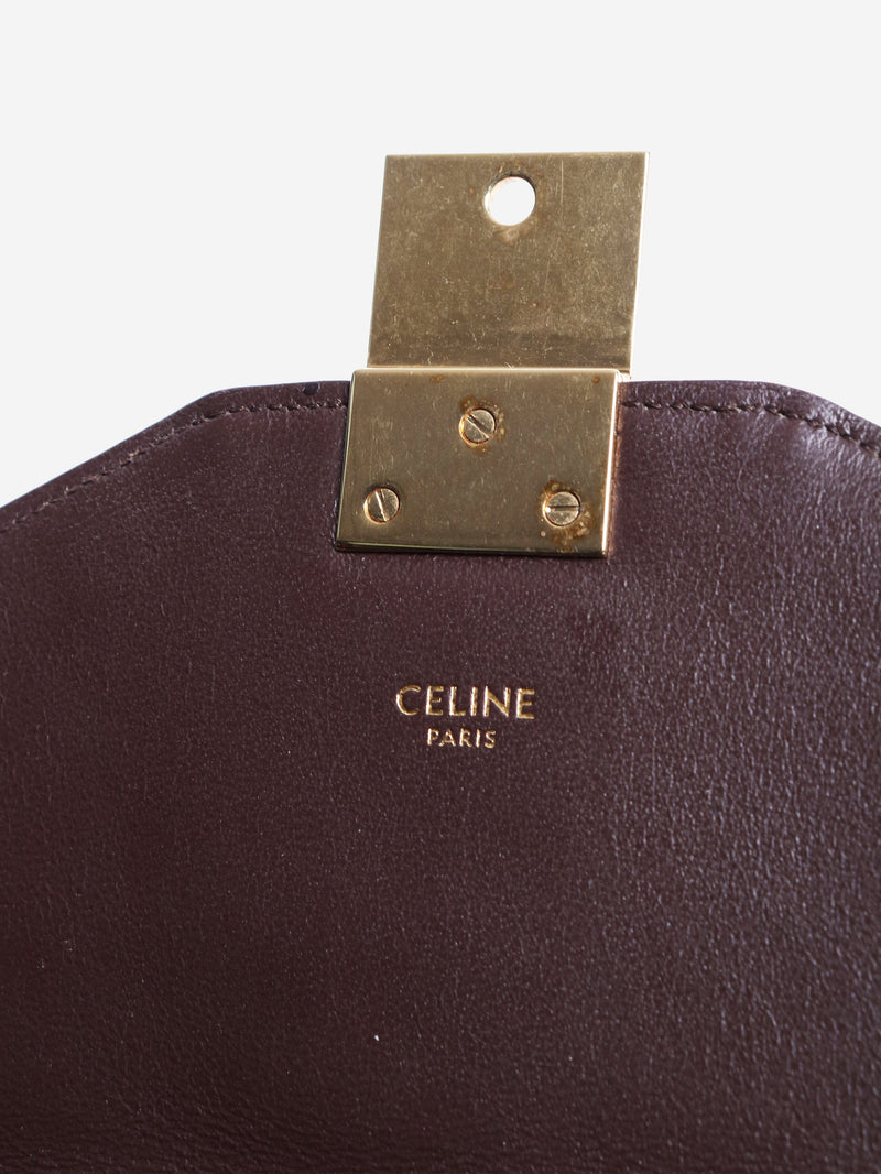 Brown medium leather quilted C bag Cross-body bags Celine 