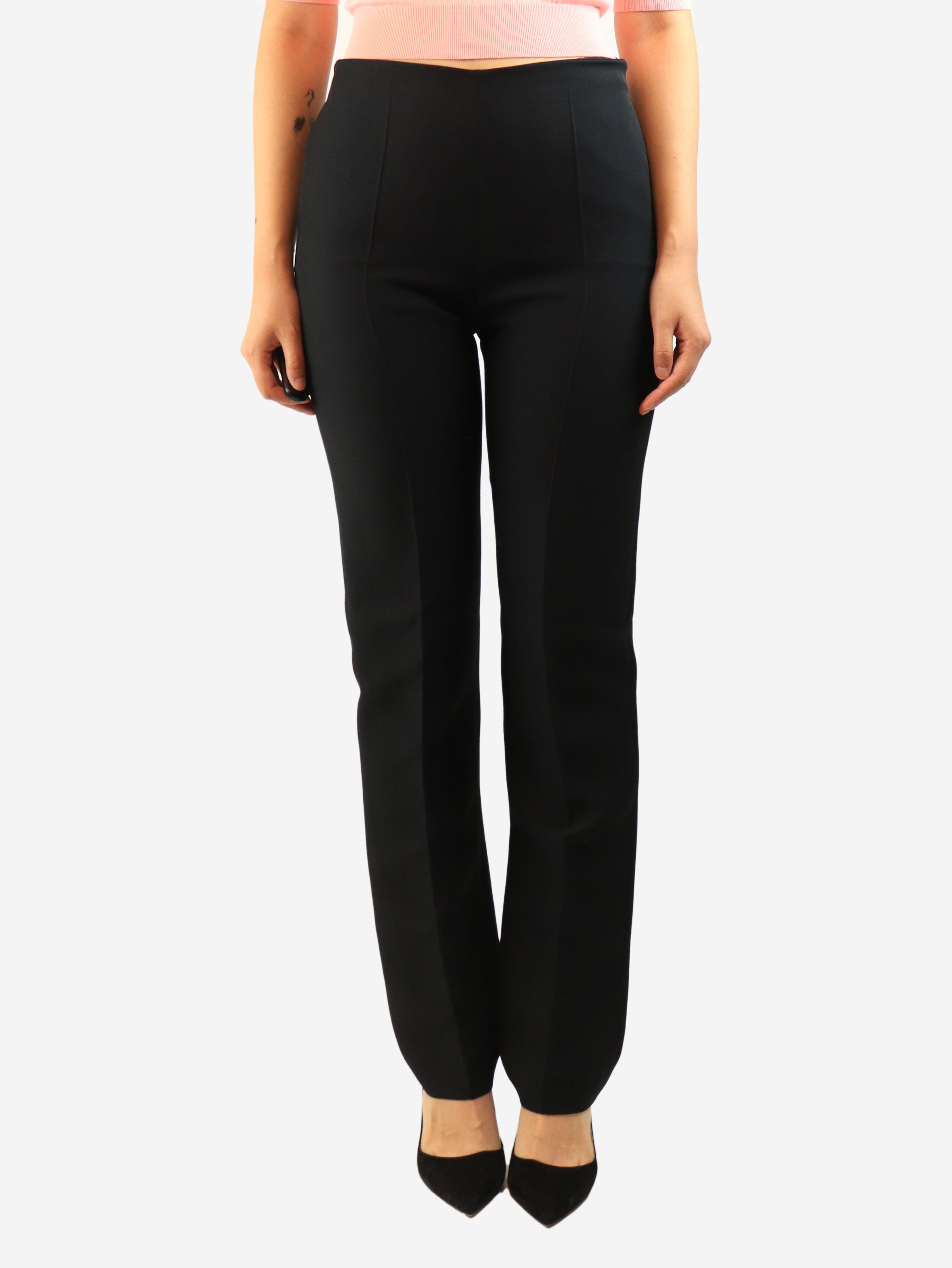 Black tapered trousers - size UK 10 Trousers Valentino 