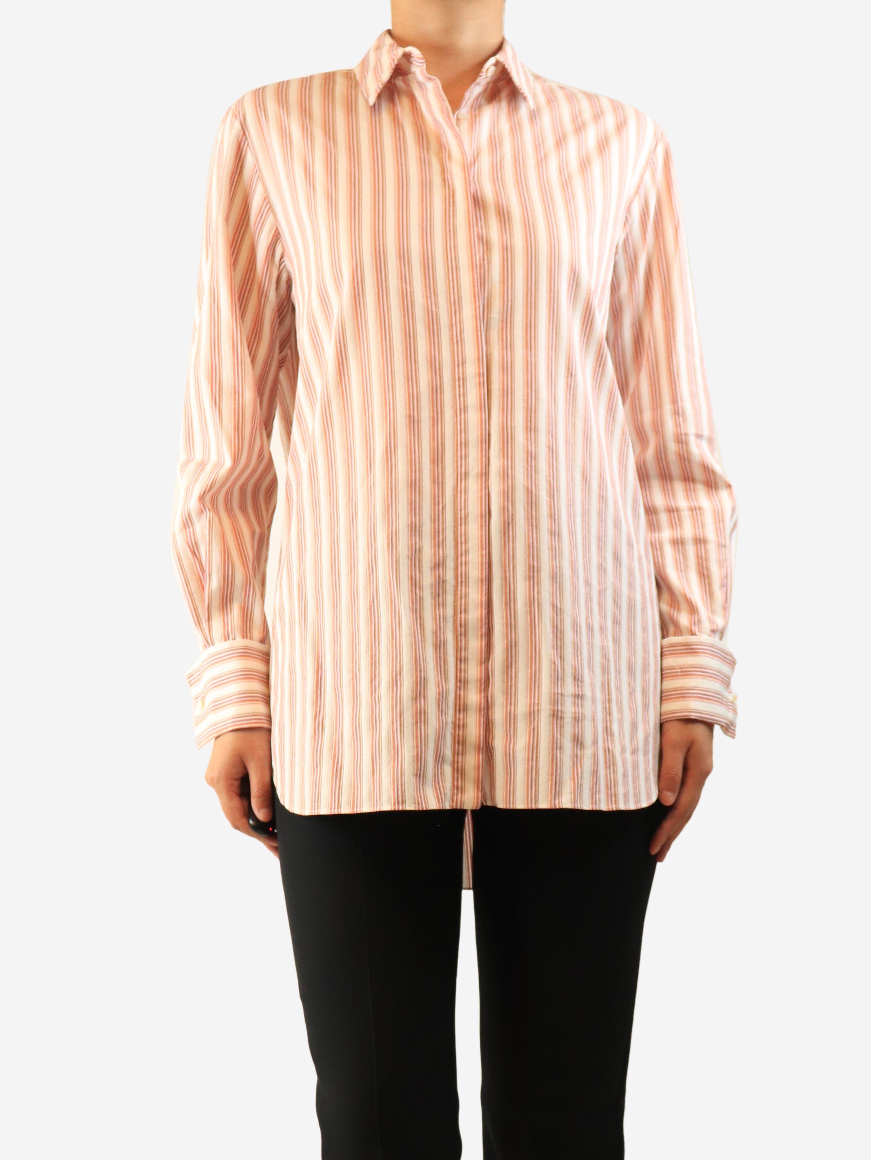 Pink striped blouse - size UK 8 Tops Loro Piana 