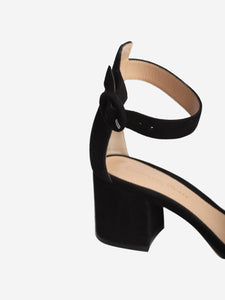 Gianvito Rossi Black suede Portofino sandal heels - size EU 36