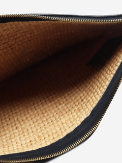 Neutral Tromphe raffia pouch Clutch bags Celine 