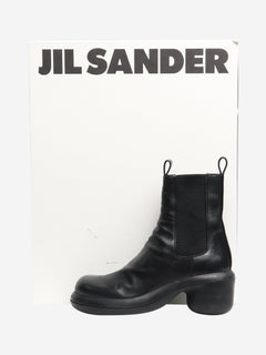 Black leather chelsea boots - UK 6.5 Boots Jil Sander 