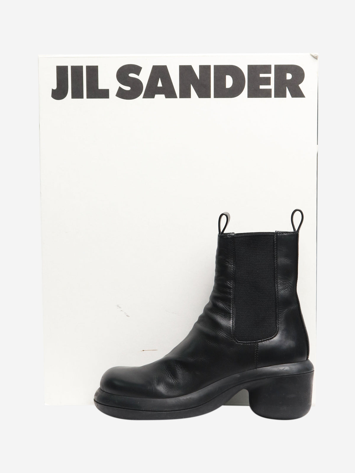 Black leather chelsea boots - UK 6.5 Boots Jil Sander 