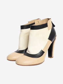 Multicolour tri-colour ankle boots - size EU 39.5 Boots Chanel 
