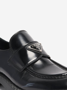 Prada Black leather loafers - size EU 39 (UK 6)