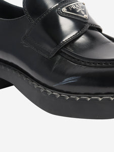 Prada Black leather loafers - size EU 39 (UK 6)