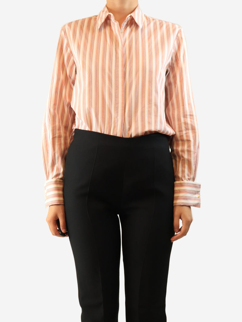 Pink vintage thin knit cropped top - size UK 10 Tops Dolce & Gabbana 