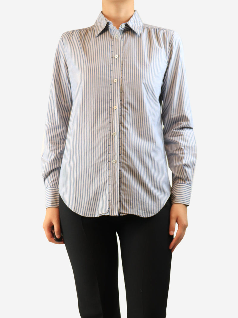 Blue striped shirt - size UK 10 Tops Loro Piana 