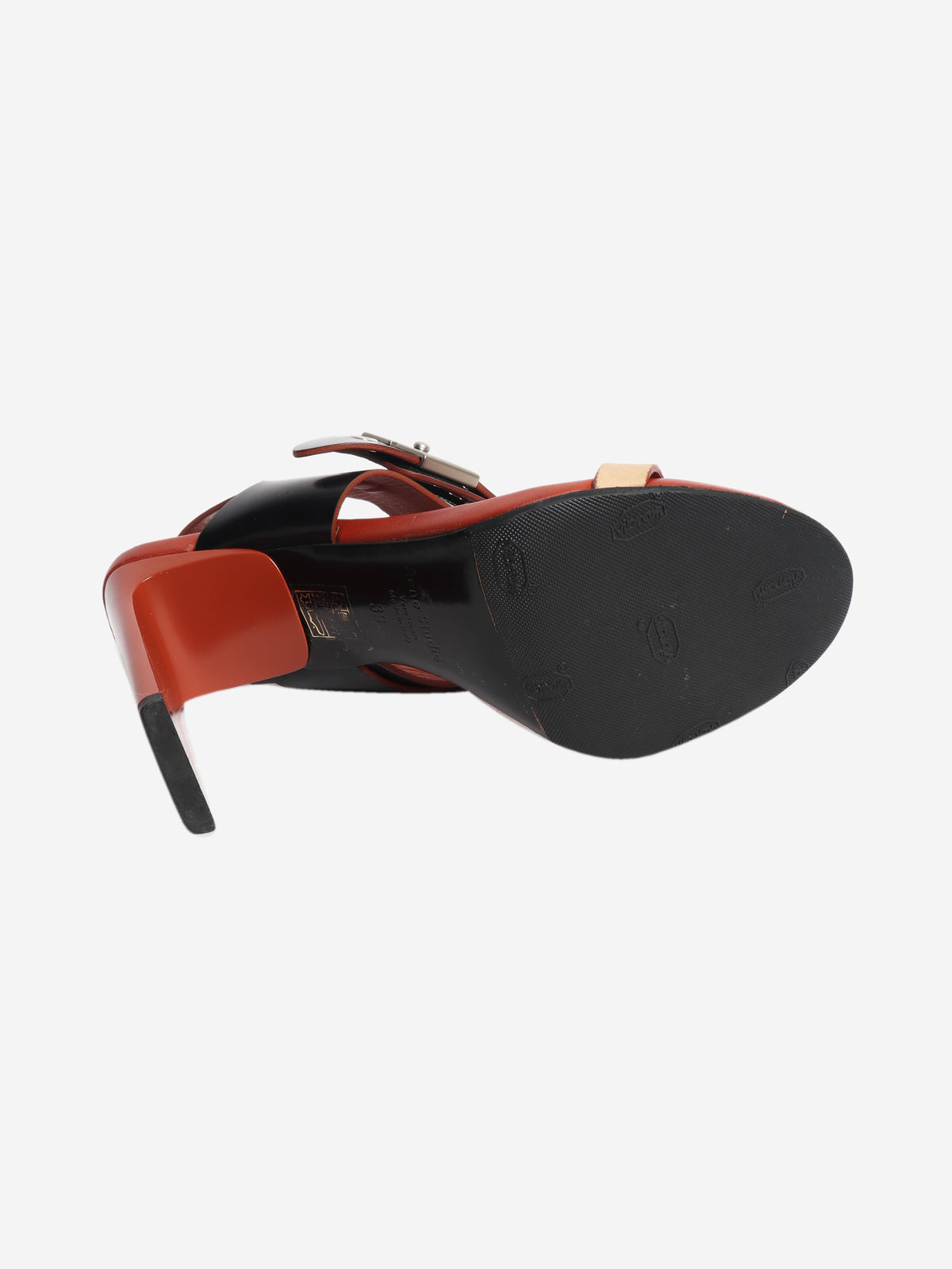 Multicolour Asura three-tone heeled sandals - size EU 39