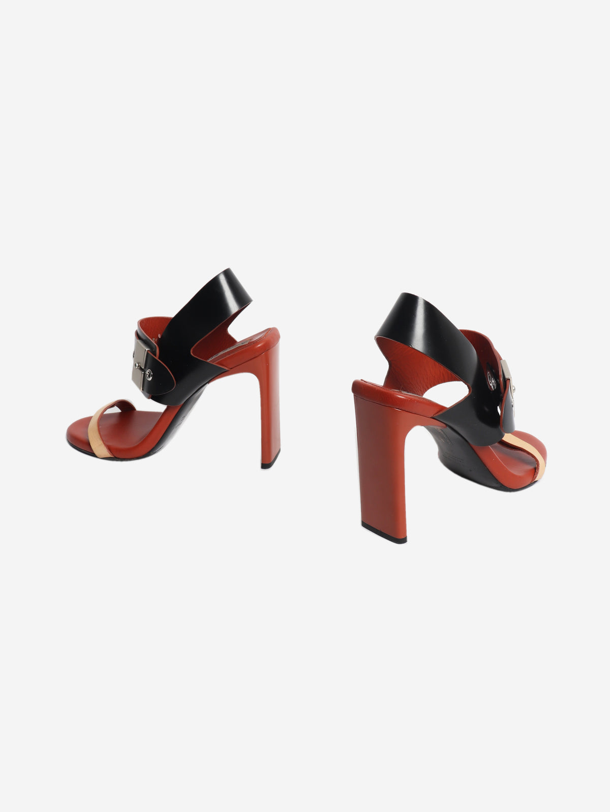 Multicolour Asura three-tone heeled sandals - size EU 39