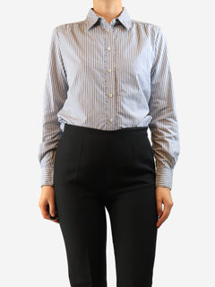 Blue striped shirt - size UK 10 Tops Loro Piana 
