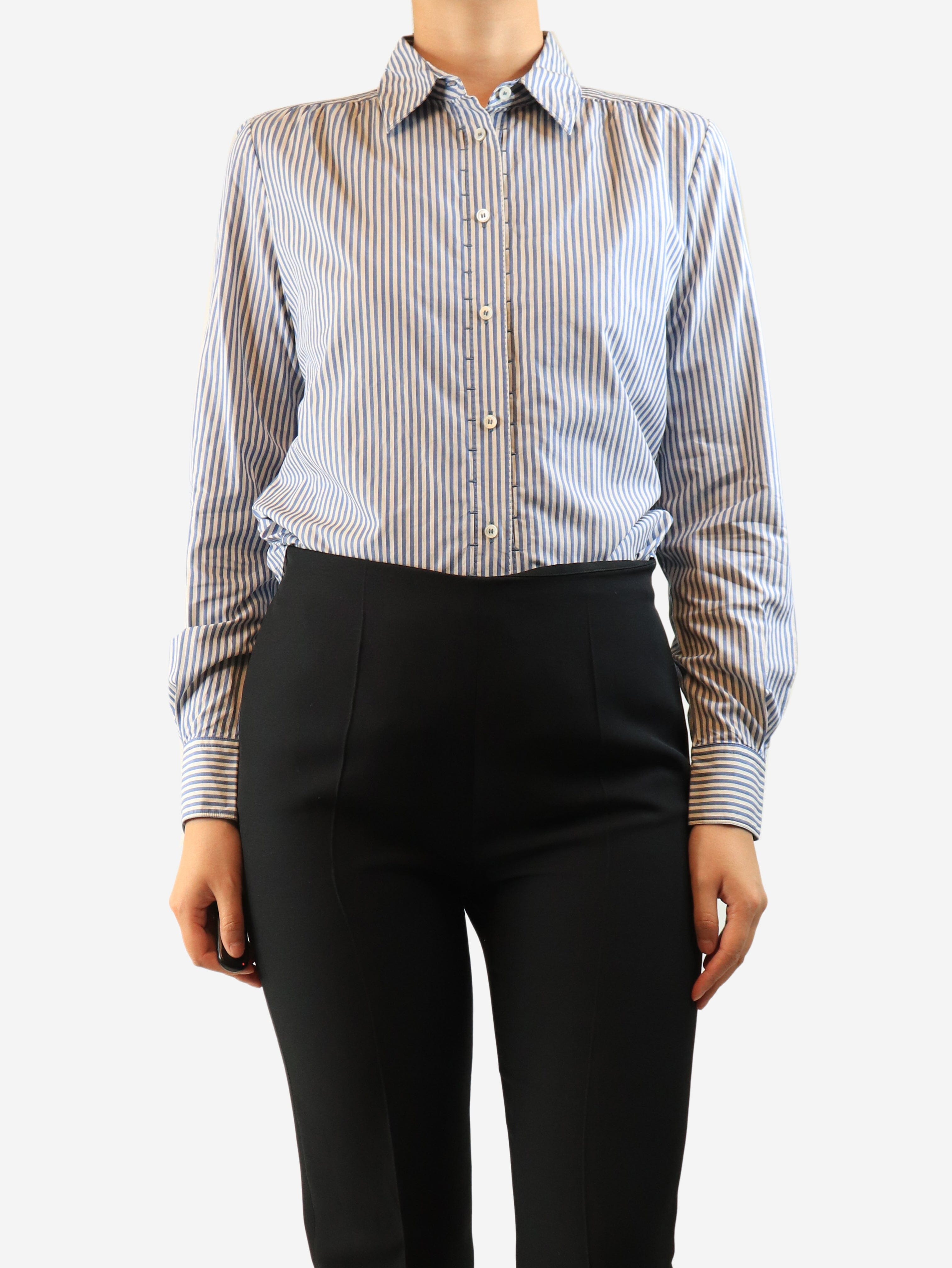 Blue striped shirt - size UK 10 Tops Loro Piana 