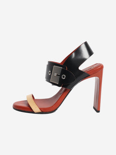 Multicolour Asura three-tone heeled sandals - size EU 39