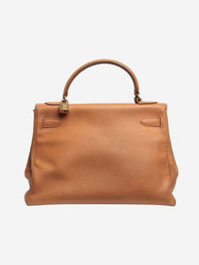 Hermes Tan vintage 1985 Kelly 32 bag in Epsom leather