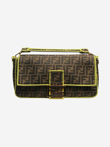 Fendi Brown large Zucca Baguette bag