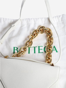 Bottega Veneta White leather shoulder bag