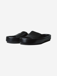 Khaite Black slip on leather sandals - size EU 39