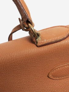 Hermes Tan vintage 1985 Kelly 32 bag in Epsom leather