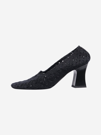 Black crocheted pumps - size EU 40 Heels The Row 