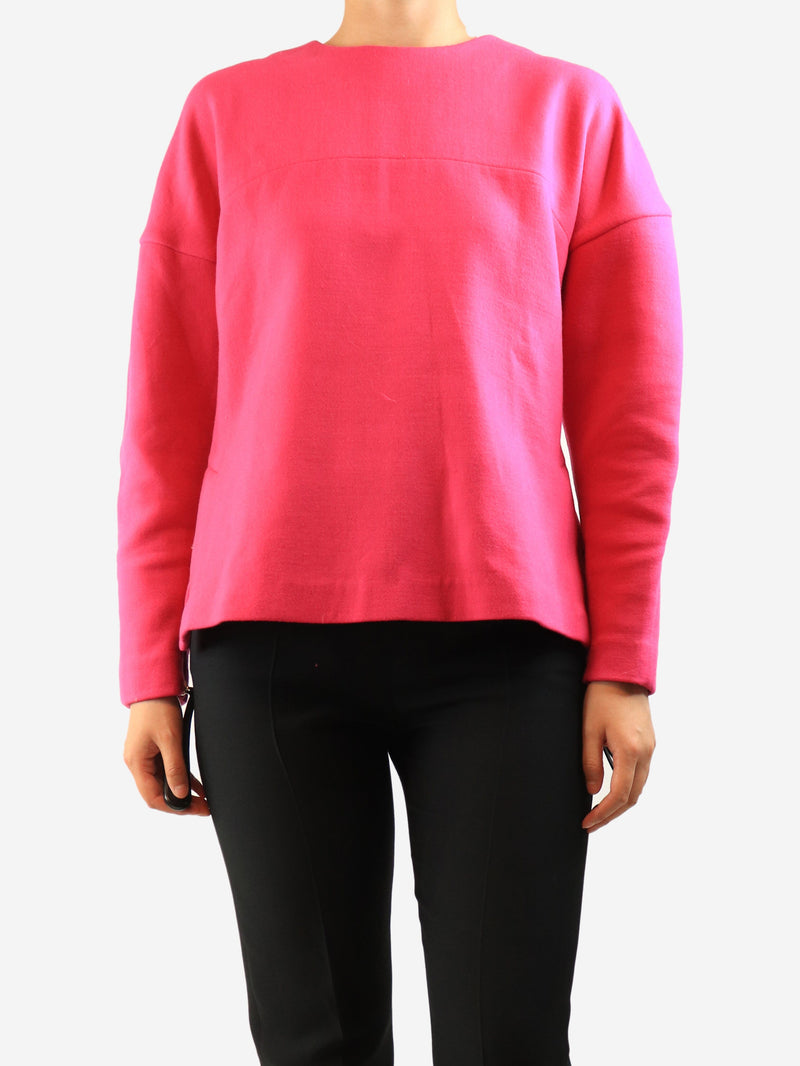 Hot pink wool long sleeve top - size UK 8 Tops Marni 