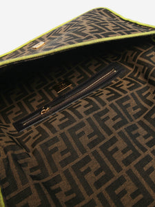 Fendi Brown large Zucca Baguette bag