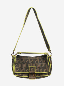 Fendi Brown large Zucca Baguette bag