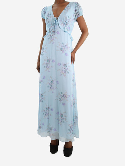 Light blue Lillian floral midi dress - size US 2 Dresses Love Shack Fancy 