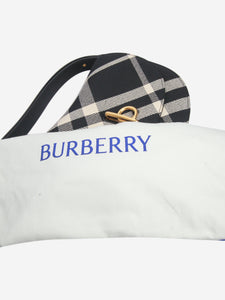 Burberry Black jacquard-woven check shoulder bag