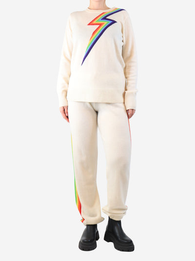Rainbow cashmere jogger set - size L Sets Madeleine Thompson 