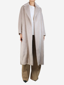 S Max Mara Beige Eliana coat - size UK 10