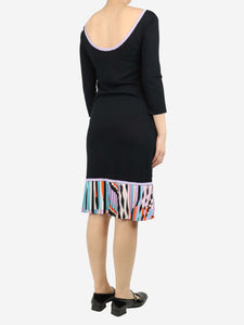 Emilio Pucci Black boat neck midi dress - size XS