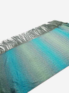 Missoni Blue tassel trim scarf