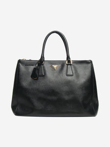 Prada Black large Saffiano Galleria top handle bag