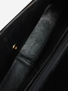 Chanel Black vintage 1991 jumbo velour Mademoiselle shoulder bag