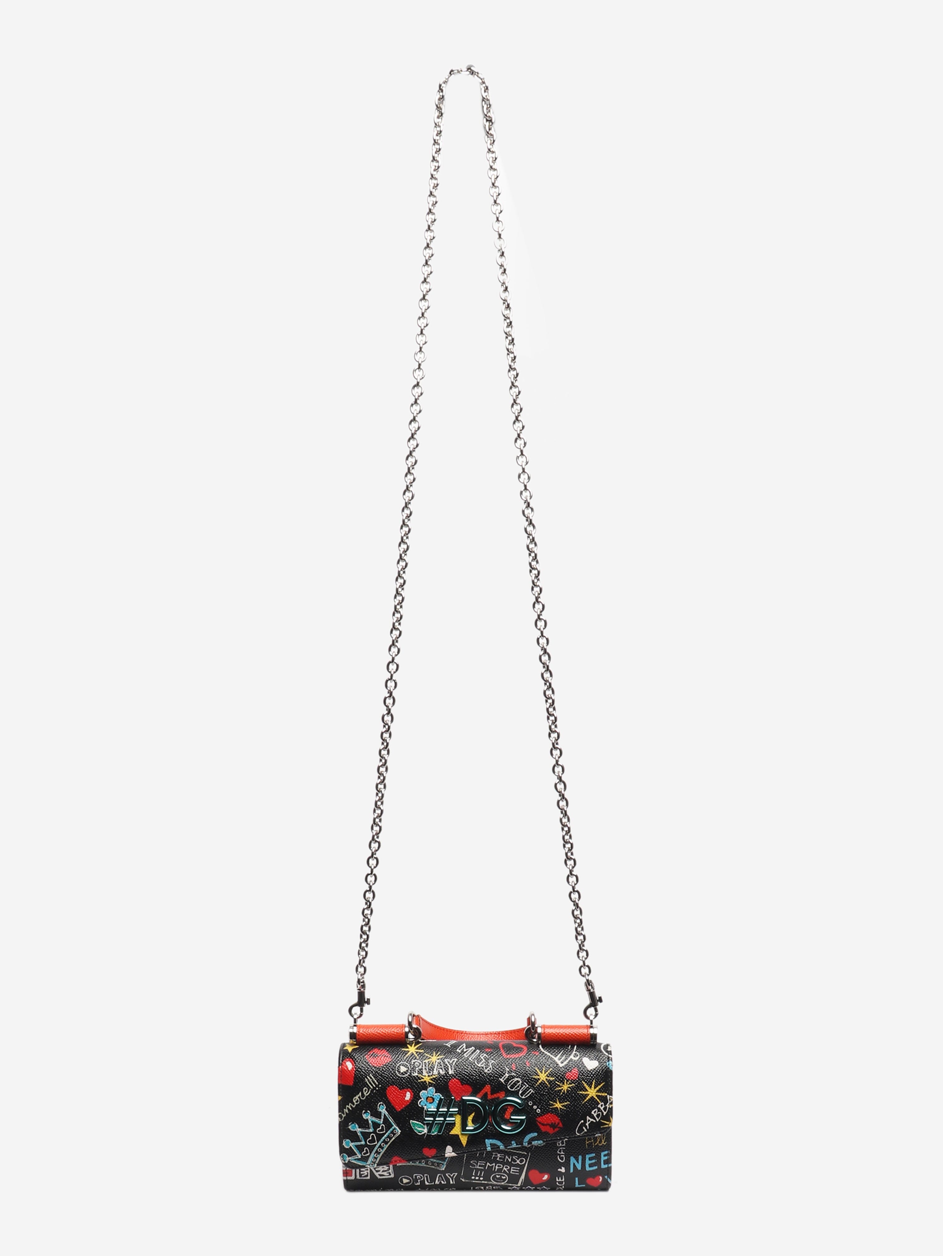 Black Dauphine chain wallet
