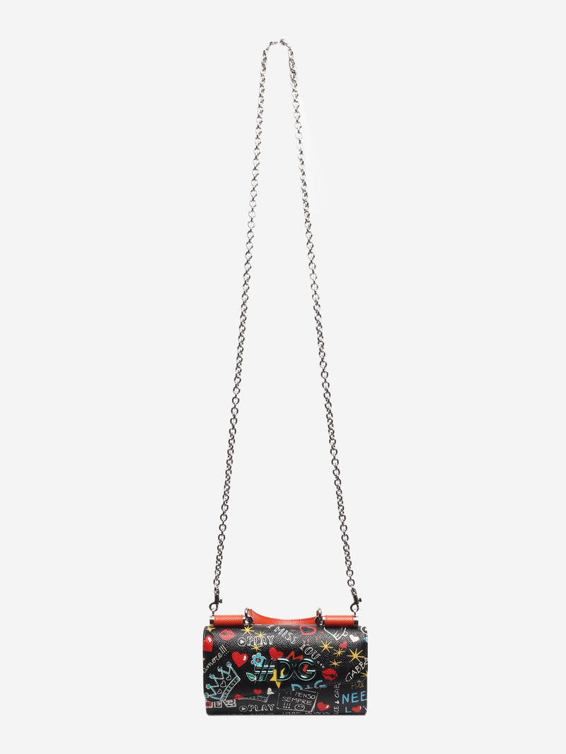 Black Dauphine chain wallet