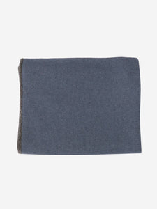 Fabiana Filippi Blue beaded-trim scarf