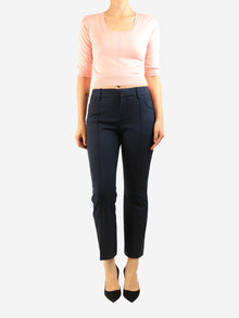 Navy wool trousers - size UK 10 Trousers Chloe 