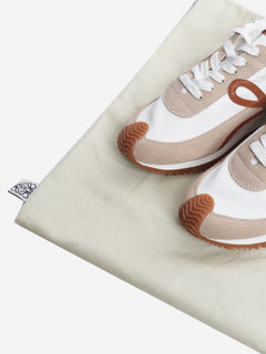 White and beige nylon and suede Flow Runner trainers - size EU 37 Trainers Loewe 
