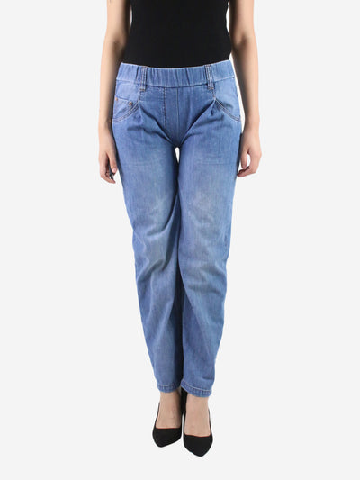 Blue pleated jeans - size US 4 Trousers Brunello Cucinelli 