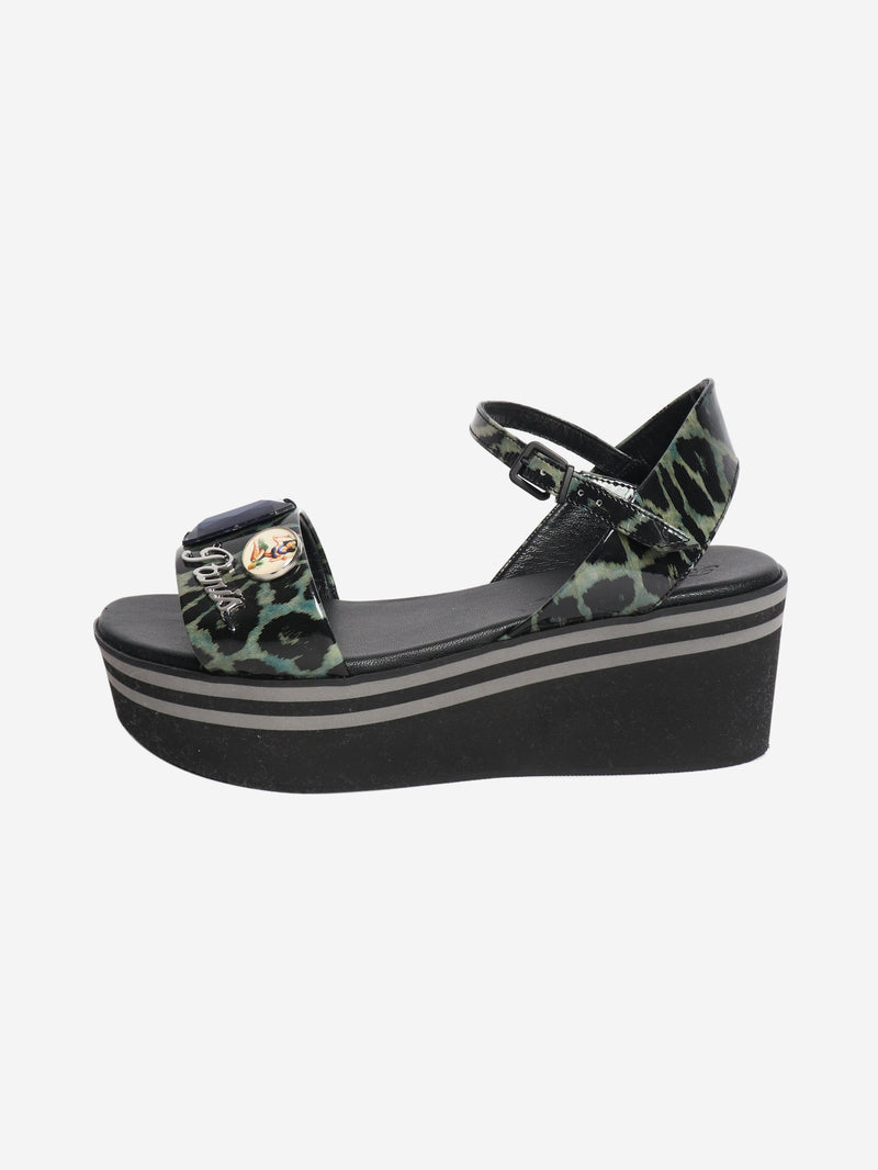 bejeweled platform sandals