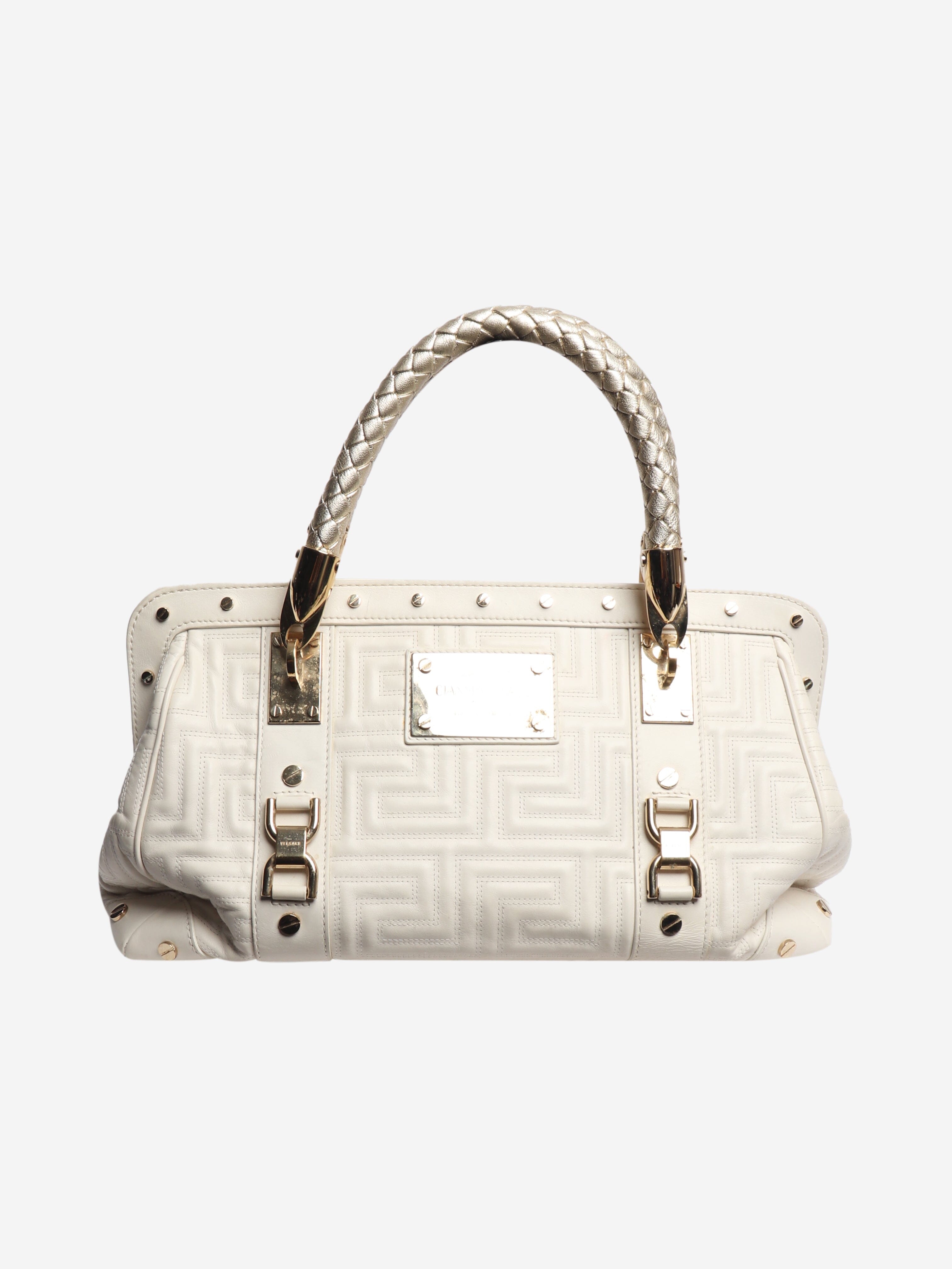 White quilted shoulder bag Shoulder Bag Versace 