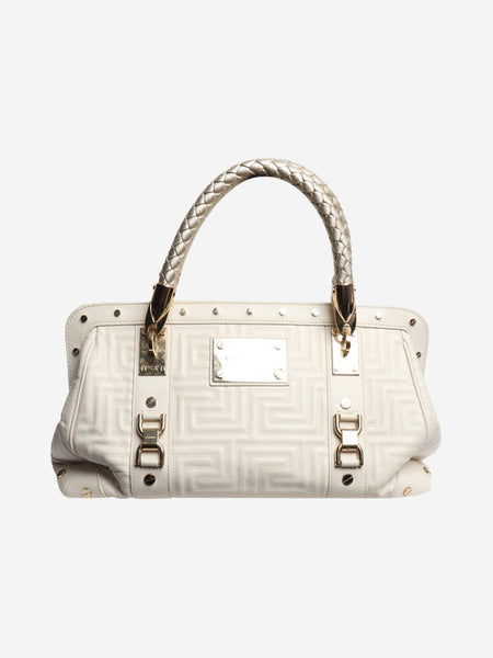 White quilted shoulder bag product image