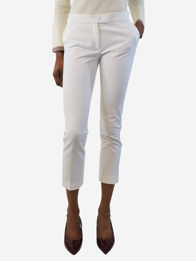 White tapered trousers - size UK 6 Trousers Joseph 