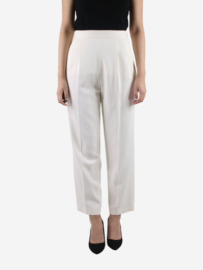 Cream pleated trousers - size FR 36 Trousers Joseph 
