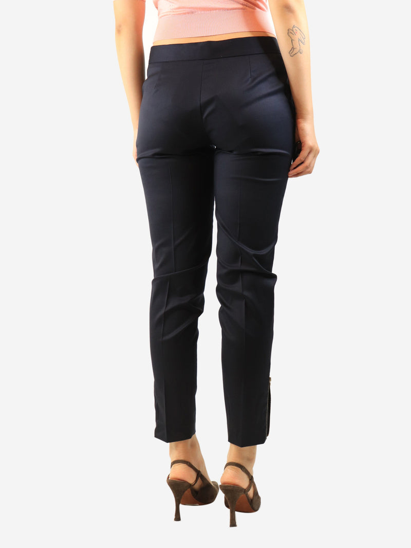 Navy wool tapered trousers - size UK 10 Trousers Stella McCartney 