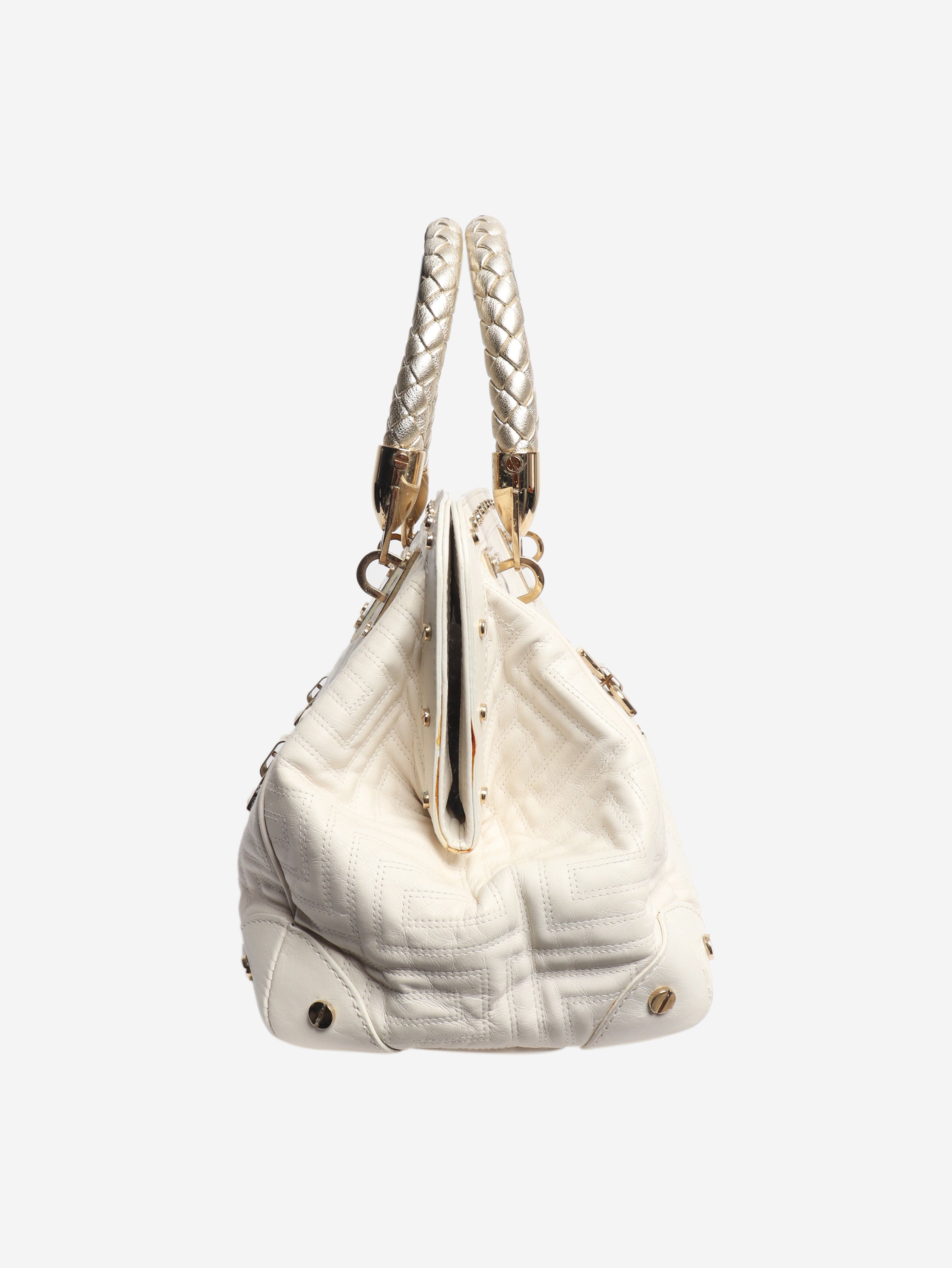White quilted shoulder bag Shoulder Bag Versace 