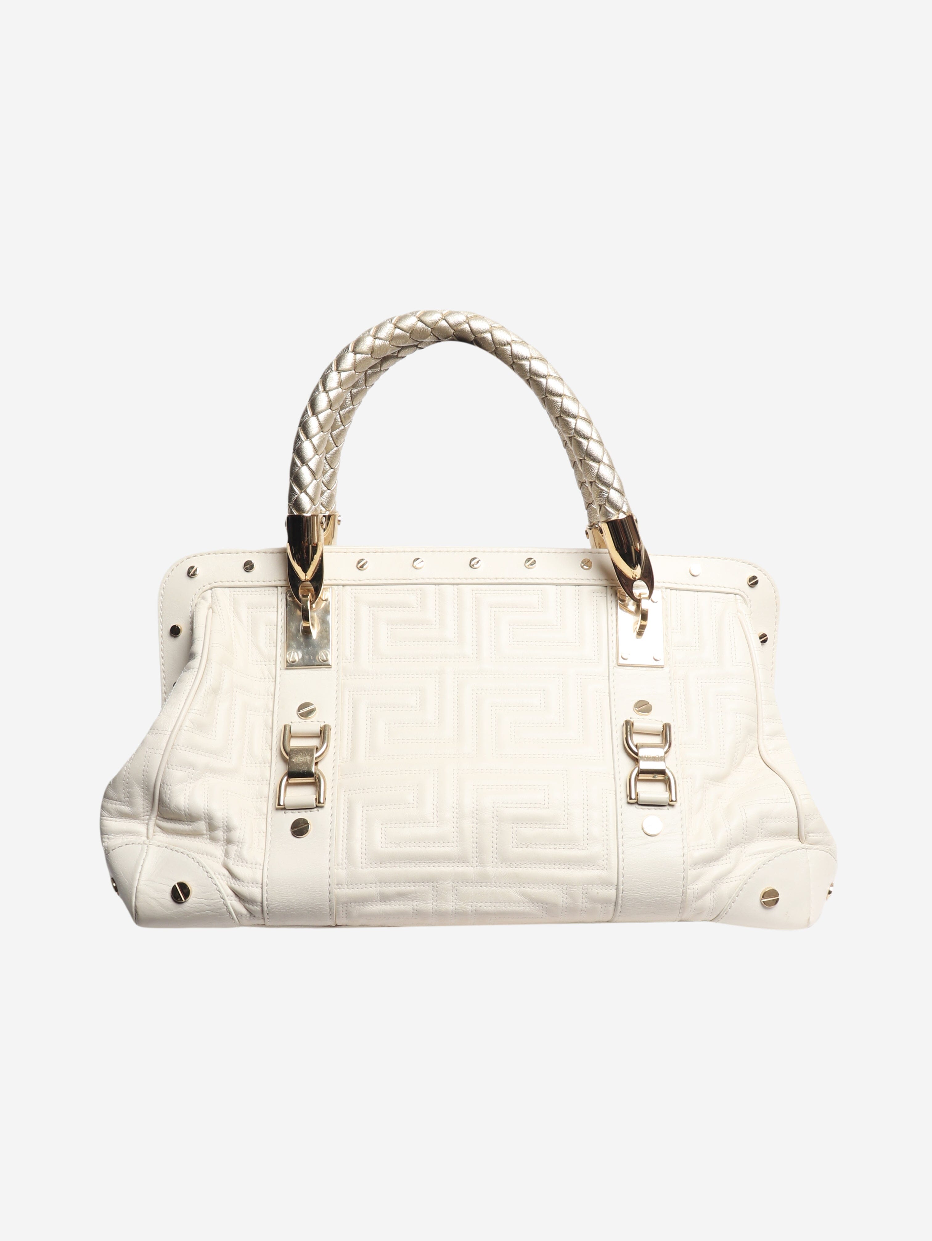 White quilted shoulder bag Shoulder Bag Versace 