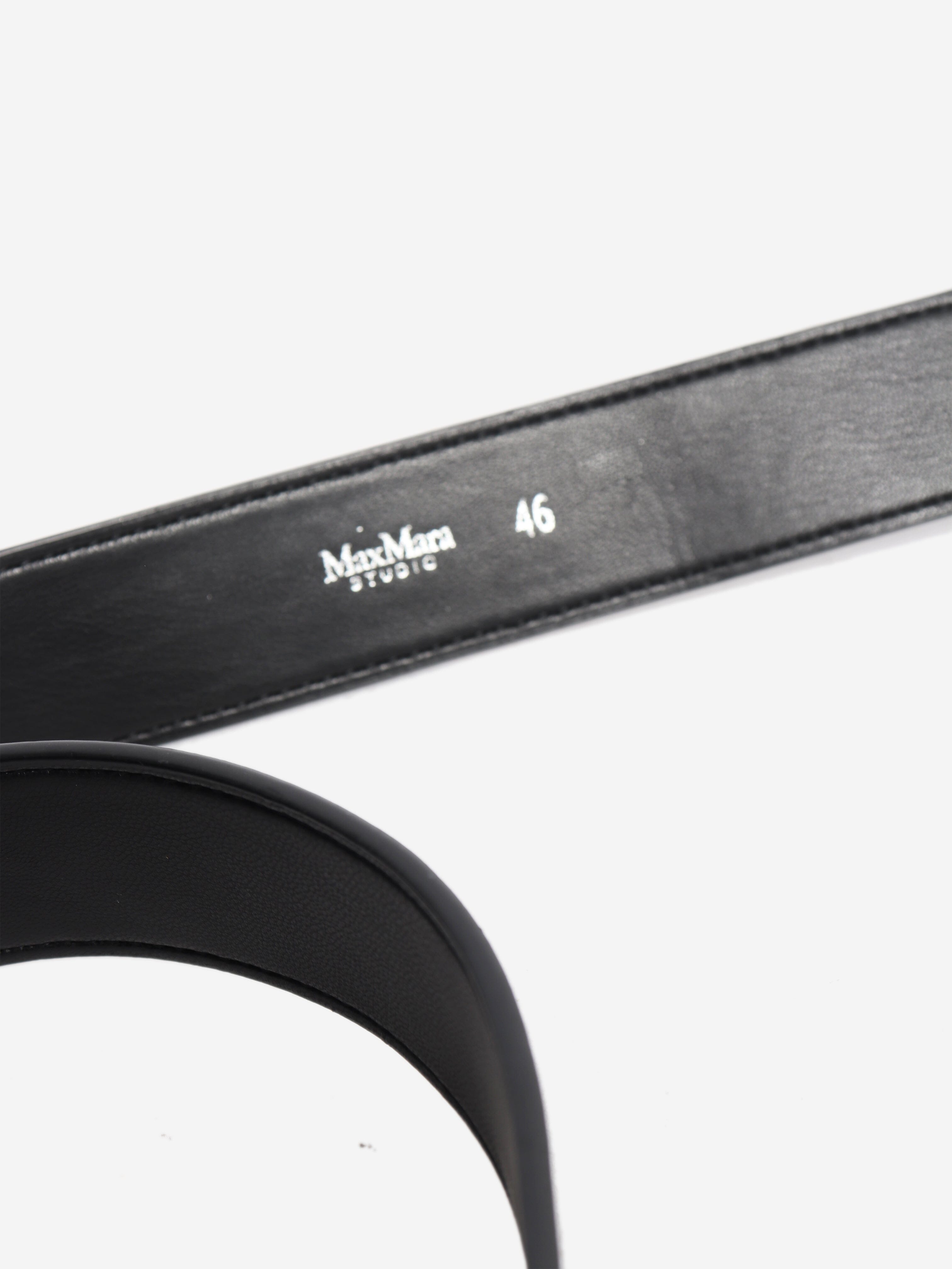 Black leather belt Belts Max Mara Studio 