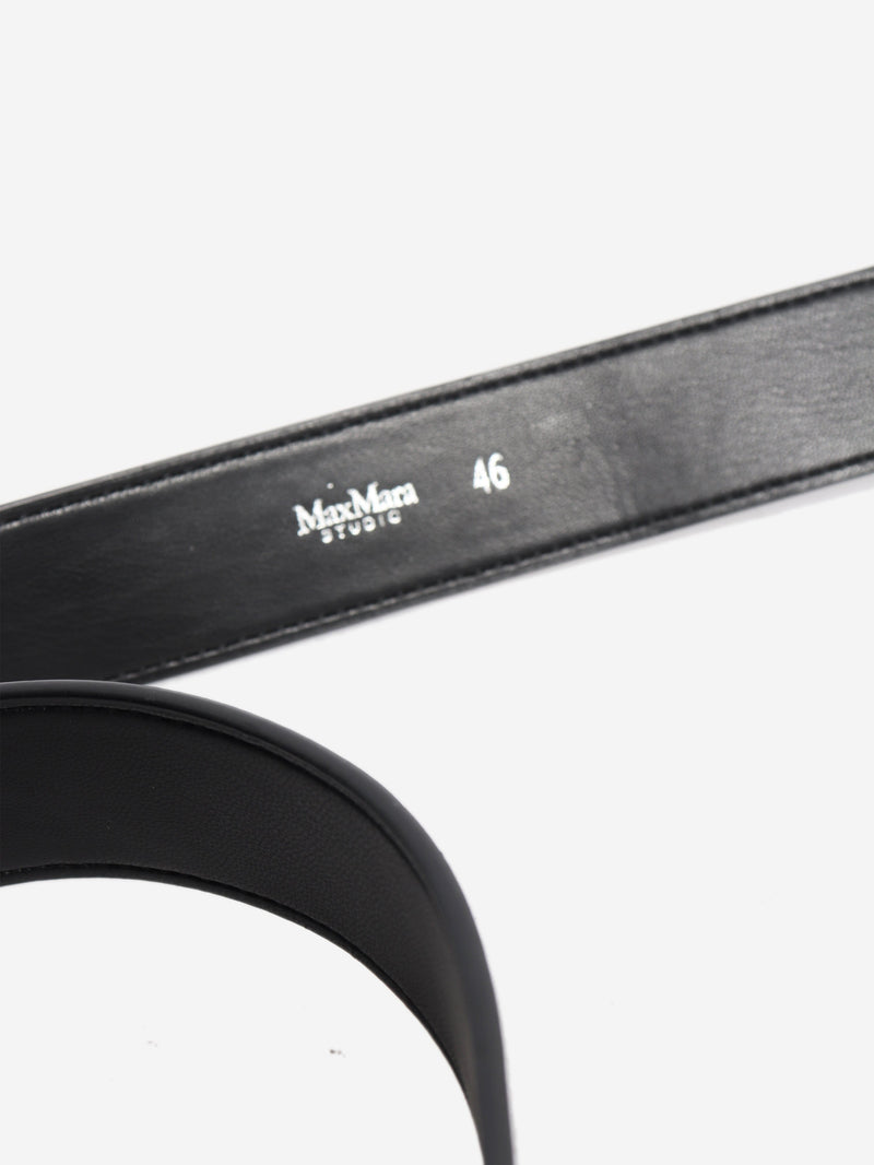 Black leather belt Belts Max Mara Studio 